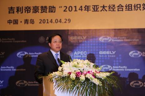 青岛市筹备委员会副主任兼秘书长、青岛市副市长刘明君先生交车仪式现场致辞